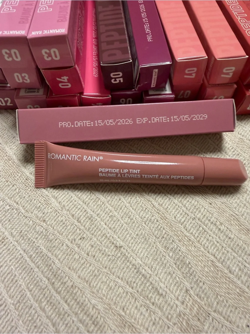 Peptide Lip Tint — Shade 01 Pink Mauve by Romantic Rain NIB